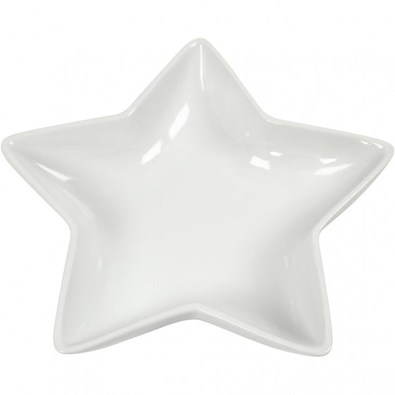 stervormige schaal 20 cm wit