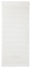stickers dummies 10 x 23 cm wit