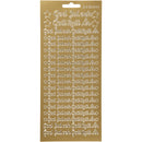 stickers goud God Jul & Gott Nytt år