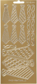 stickers goud stropdassen patroon