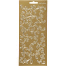 stickers goud wijnstokken patroon