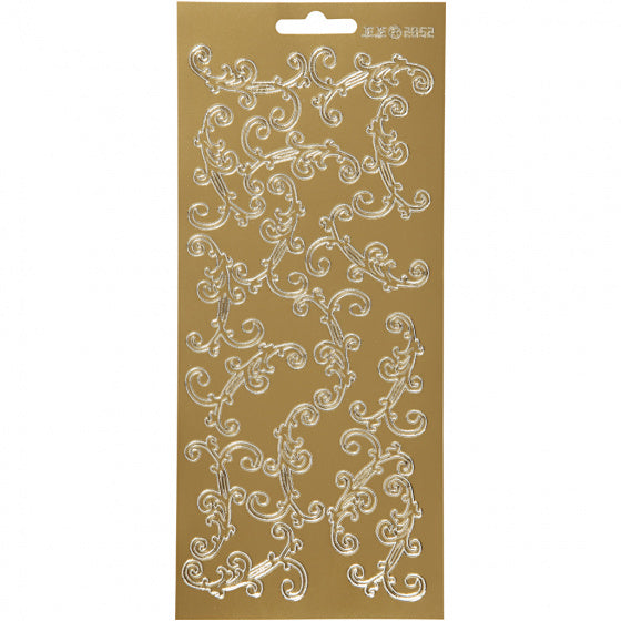 stickers goud wijnstokken patroon