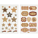 stickervel sterren en "For You" 16 x 10 cm 4-delig
