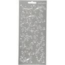 stickers zilver wijnstokken patroon