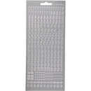 foliestickers Rekenen 261 stuks zilver