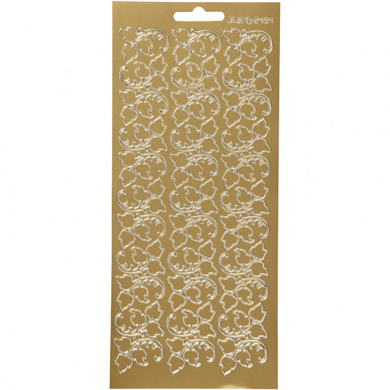 stickervel goud bladeren