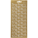 stickervel goud Gefeliciteerd Fins 1 vel