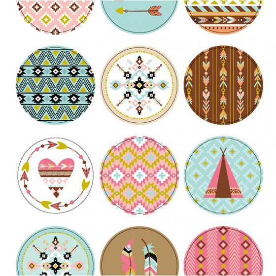 stickervel indianen 23 x 10 cm 16 stuks