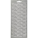 stickervel metallic zilver Uitnodiging Fins 1 vel
