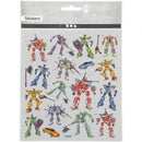 stickervel transformers 16,5 x 15 cm 19 stuks