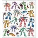 stickervel transformers 16,5 x 15 cm 19 stuks