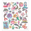 stickervel zeemeerminnen 16,5 x 15 cm 32 stuks
