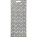 stickervel zilver voetjes
