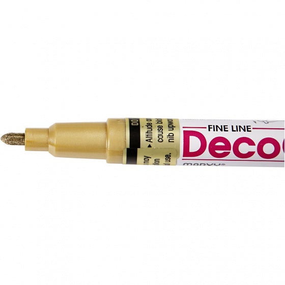 stift DecoColorXF 13 cm 1,2 mm metallic goud
