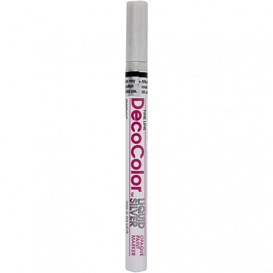 stift DecoColorXF 13 cm 1,2 mm metallic zilver