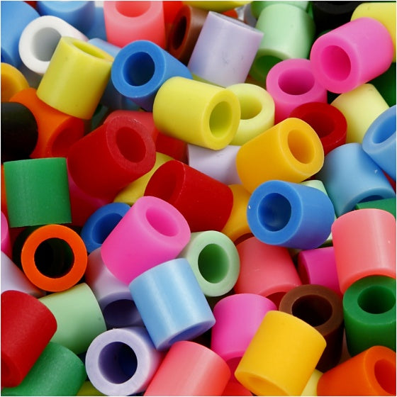 strijkkralen Nabbi 10 mm multicolor 3200 stuks