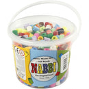 strijkkralen Nabbi 10 mm multicolor 550 stuks