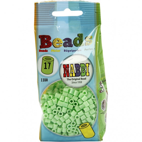 strijkkralen pastel groen 1100 stuks