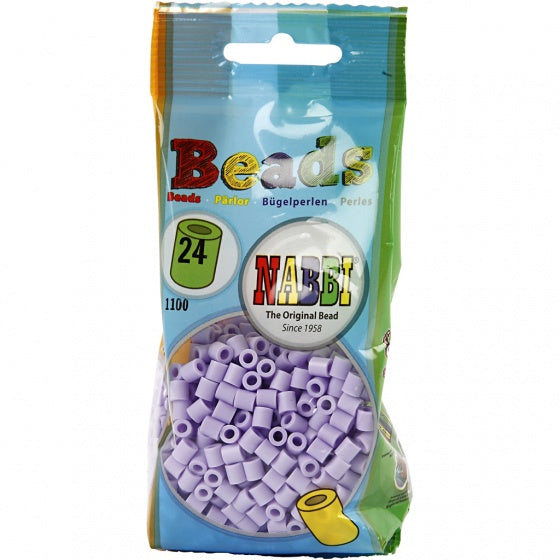 strijkkralen pastel paars 1100 stuks