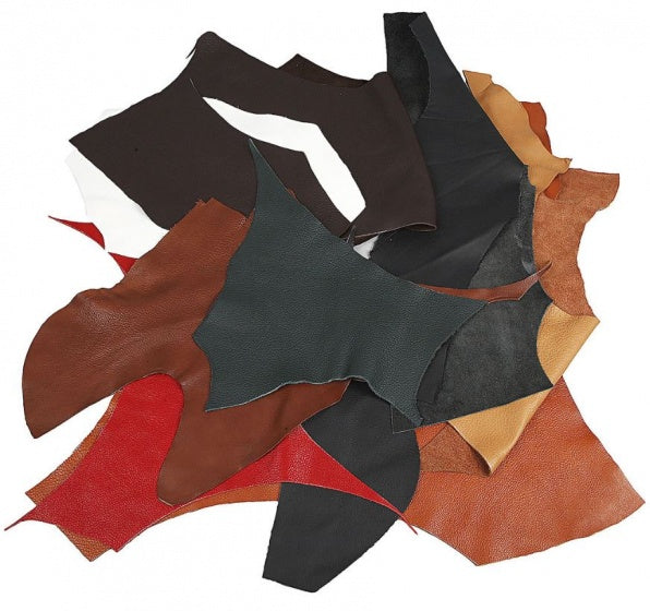 stukken leer multicolor 2 kg