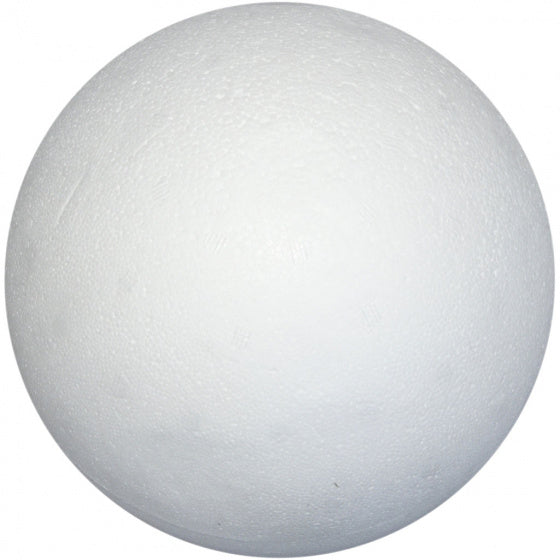 styropor-model Bal 14,8 cm wit per stuk