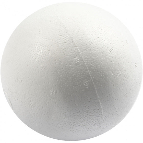 styropor-model Ballen 12 cm wit 5 stuks