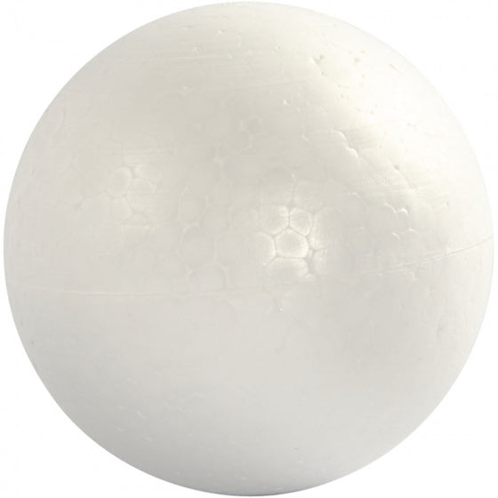 styropor-model Ballen 12 cm wit 5 stuks