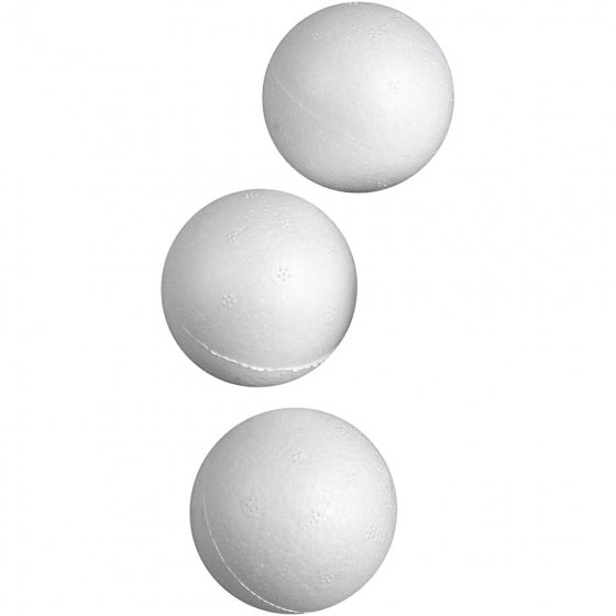 styropor-model Ballen 5 cm wit 50 stuks