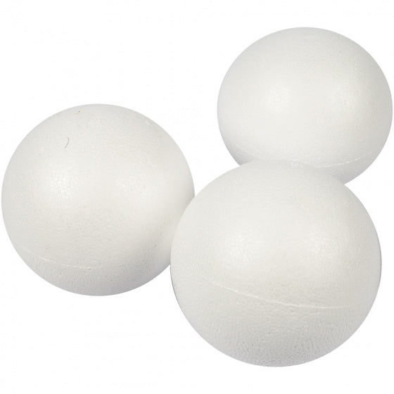 styropor-model Ballen 8 cm wit 25 stuks