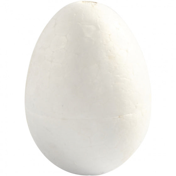 styropor-model Eieren 6 cm wit 5 stuks
