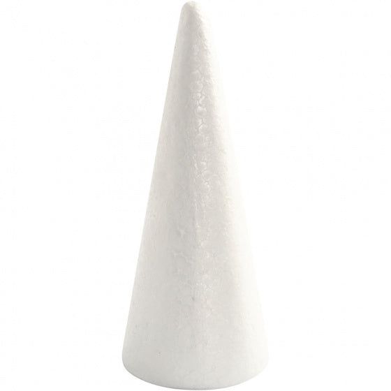 styropor-model Kegel 19,5 cm wit per stuk