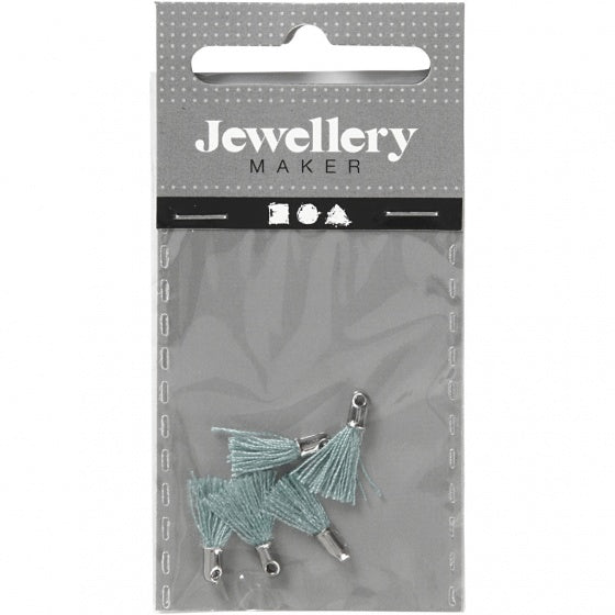 tassels 10 mm 5 stuks groen