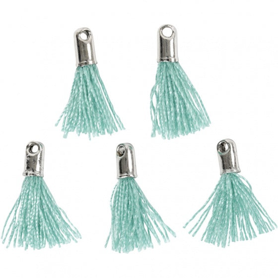 tassels 10 mm 5 stuks groen