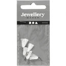 tassels 10 mm 5 stuks wit