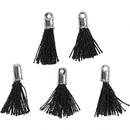 tassels 10 mm 5 stuks zwart