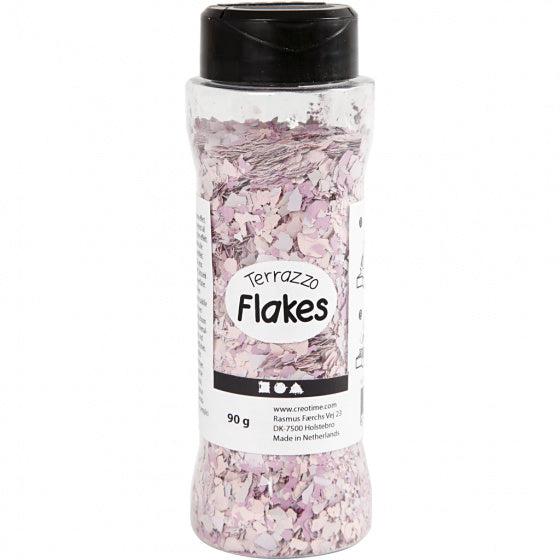 Terrazzo vlokken paars 90gr