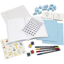 Textiel papier versierset 26-delig multicolor