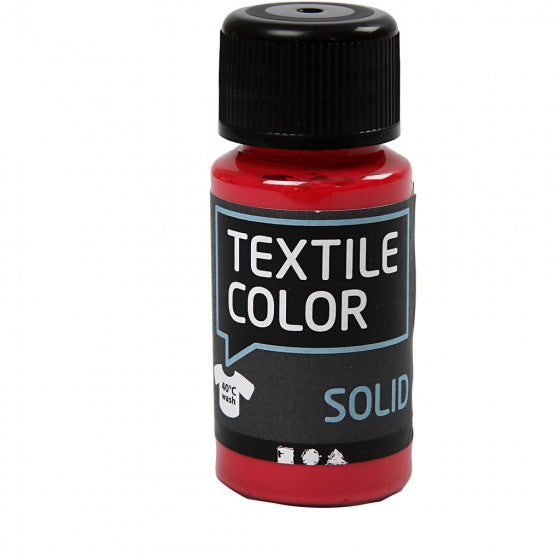 Textile Color Dekkende Textielverf - Rood, 50ml