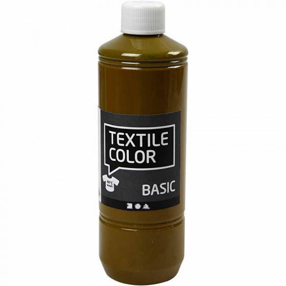 textielverf Basic 500ml olijfbruin