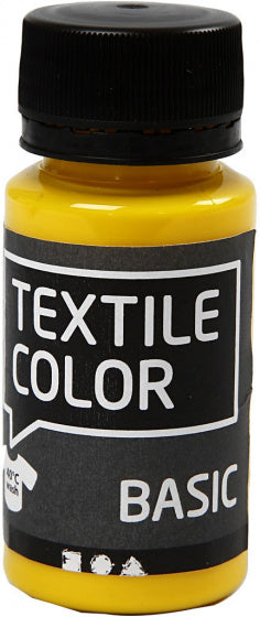 Textile Color Semi-dekkende Textielverf - Primair Geel, 50ml