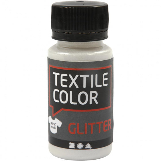 Textile Color Transparant Glitter voor Textielverf, 50ml