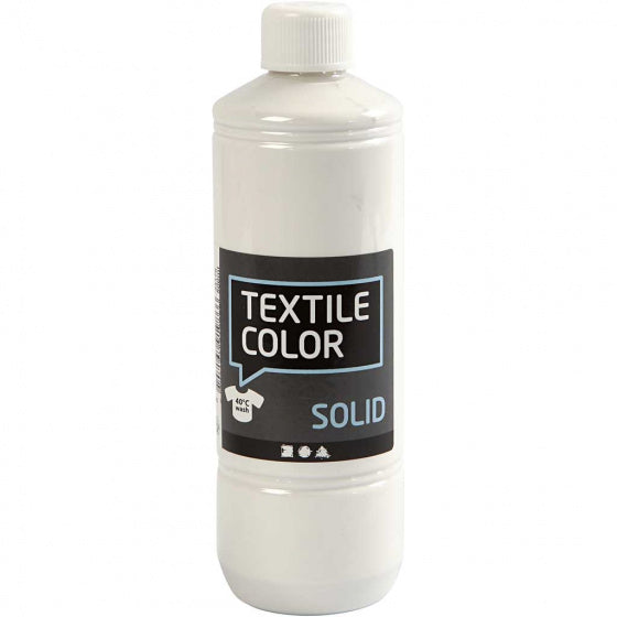 Textiel Color Verf - Dekkend Wit, 500ml