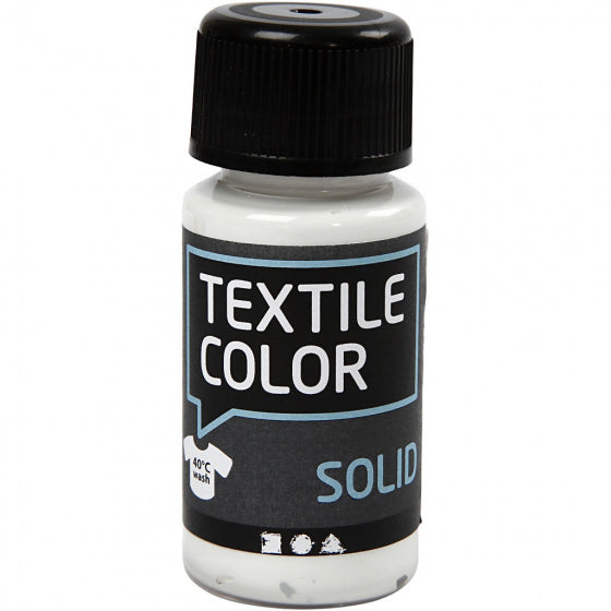 Dekkende Textielverf - Wit, 50ml