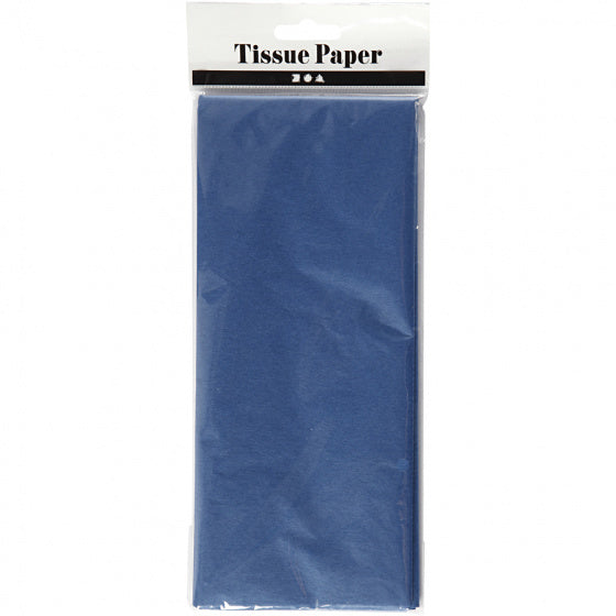 tissuepapier 50 x 70 cm blauw 10 stuks