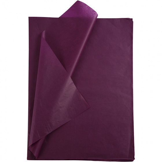 tissuepapier 50 x 70 cm bordeaux 10 stuks