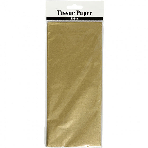 Tissuepapier Goud 6 Vellen 14 gr, 50x70cm