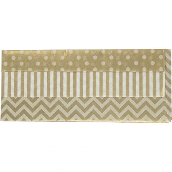 tissuepapier met print 50 x 70 cm goud 6 stuks