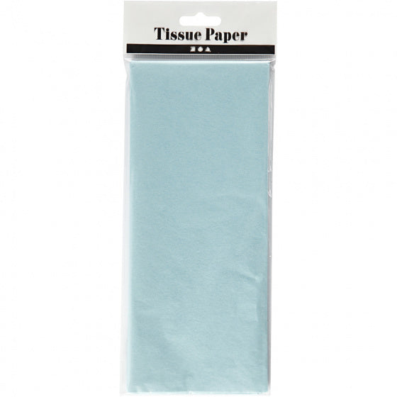 tissuepapier 50 x 70 cm lichtblauw 10 stuks