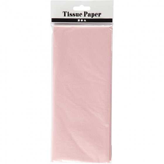 tissuepapier 50 x 70 cm lichtroze 10 stuks