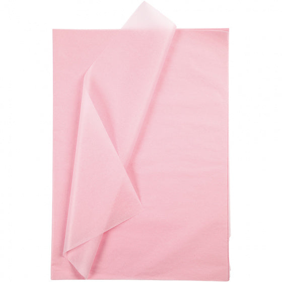 tissuepapier 50 x 70 cm lichtroze 10 stuks